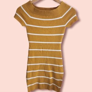 Active USA Women's Stripe Mini Dress Size M